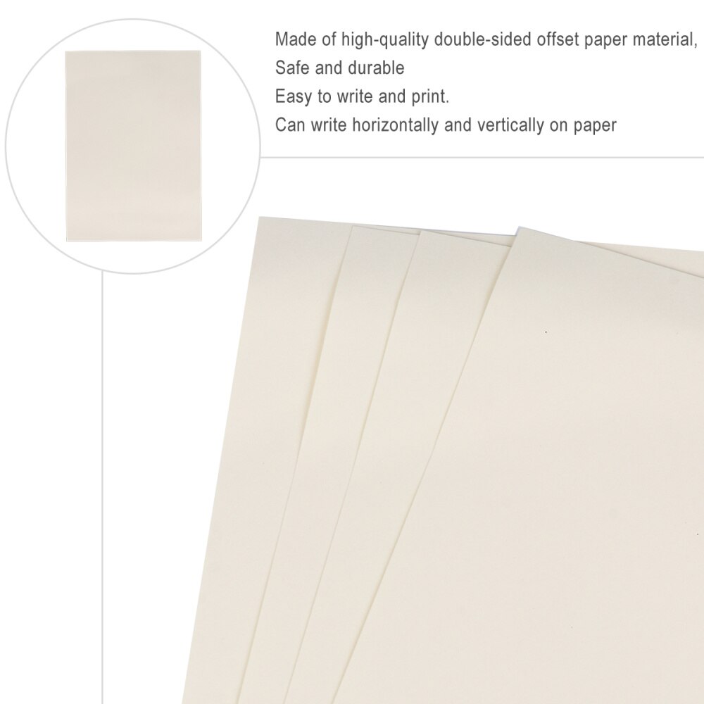 1 Set of 5Pcs Blank A4 Certificate Paper 12K Border Inner Sheet Paper Core