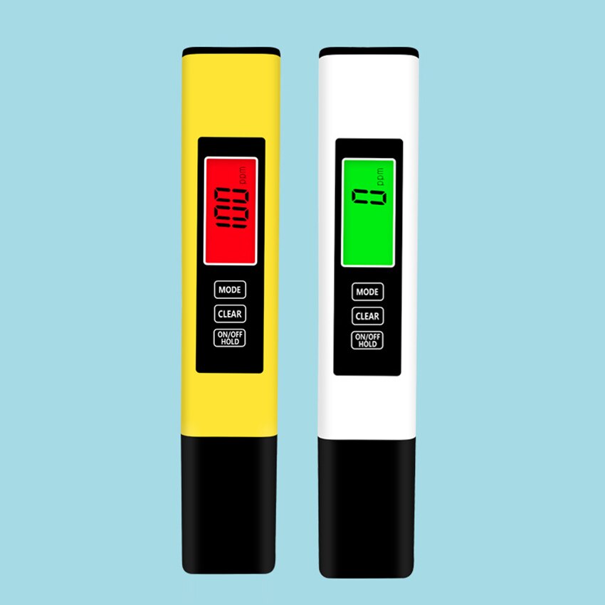 pH and TDS Meter Combo, Digital Water Tester, High Accuracy Pen Type pH Meter, 0-9999ppm, 3-in-1 TDS EC Temperature Meter