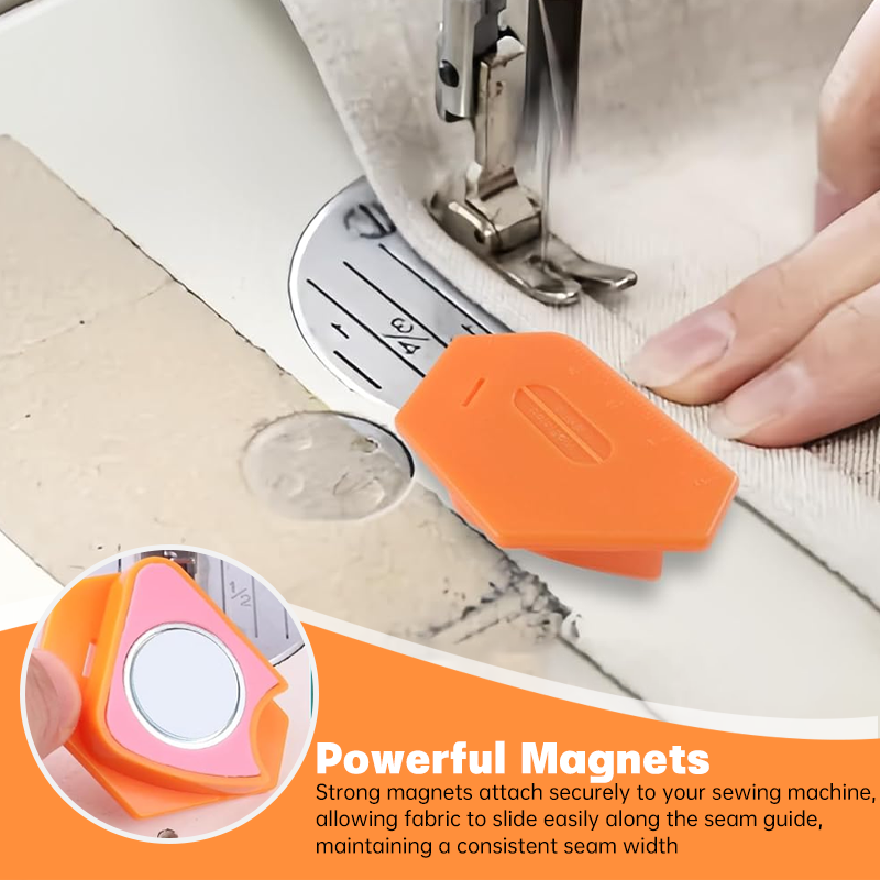 Guía de costura magnética para máquina de coser, imanes, accesorios para máquinas de coser, dobladillo de regla multifuncional, 1/2/3 Uds.