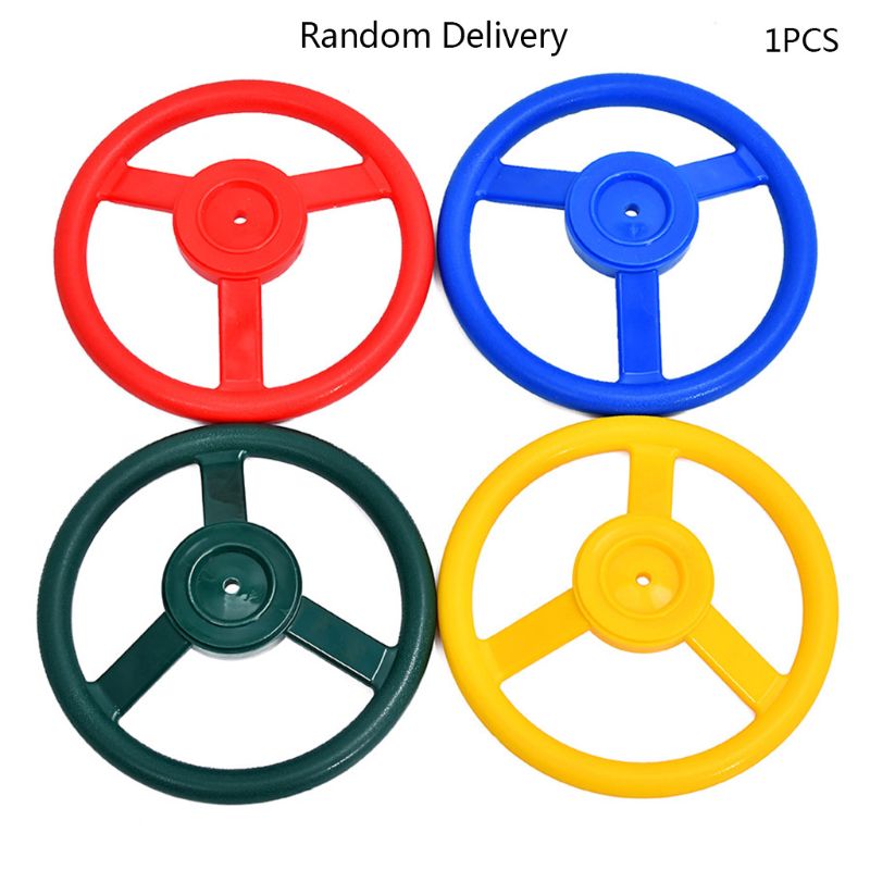 10 inch Kids Plastic Steering Wheel Children Playhouse Jungle Gym Climbing Frame Playground Playset Accessories