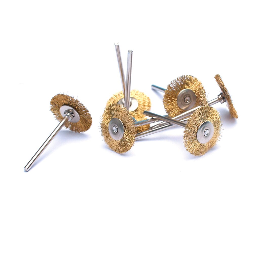 Brocas de Metal para uñas, Cepillo giratorio de 3/32 pulgadas para manicura, taladros eléctricos, herramientas de limpieza de alambre de cobre, accesorios de Arte de uñas, 1 ud.