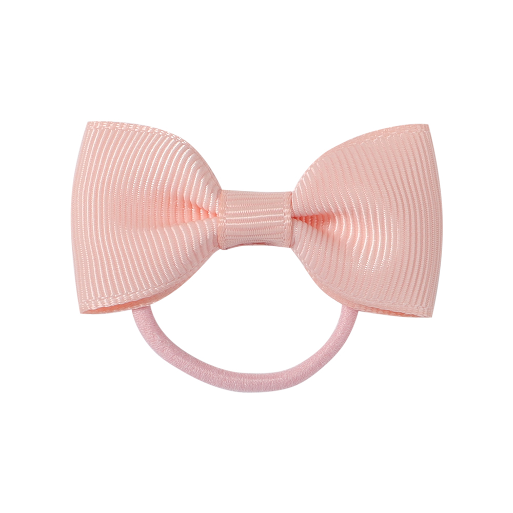 20 unids/lote Mini lazos para el cabello de Color sólido, banda elástica para el cabello para niñas, diadema, cinta de grogrén, accesorios para el cabello para niños