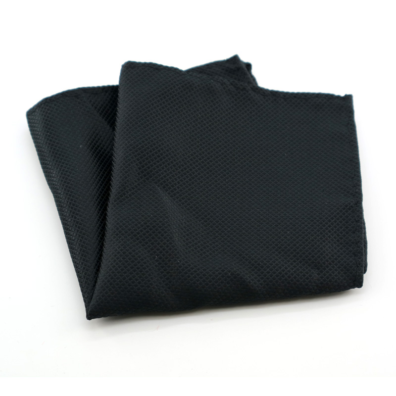 Luxe Heren Zakdoek Plaid Effen Kleur Zakdoeken Polyester Hanky Business Pochet Borst Handdoek 21*21CM