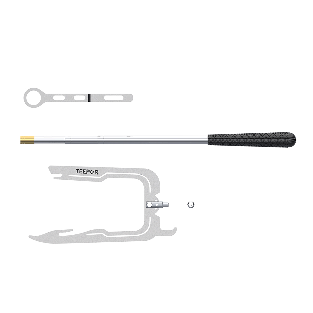 Dock Hook Multi-Purpose Telescoping Boat Hook Long Distance Threader Mooring Rope Cable Wire Guider Fishing Rod Pole Reel Tool: GOLD