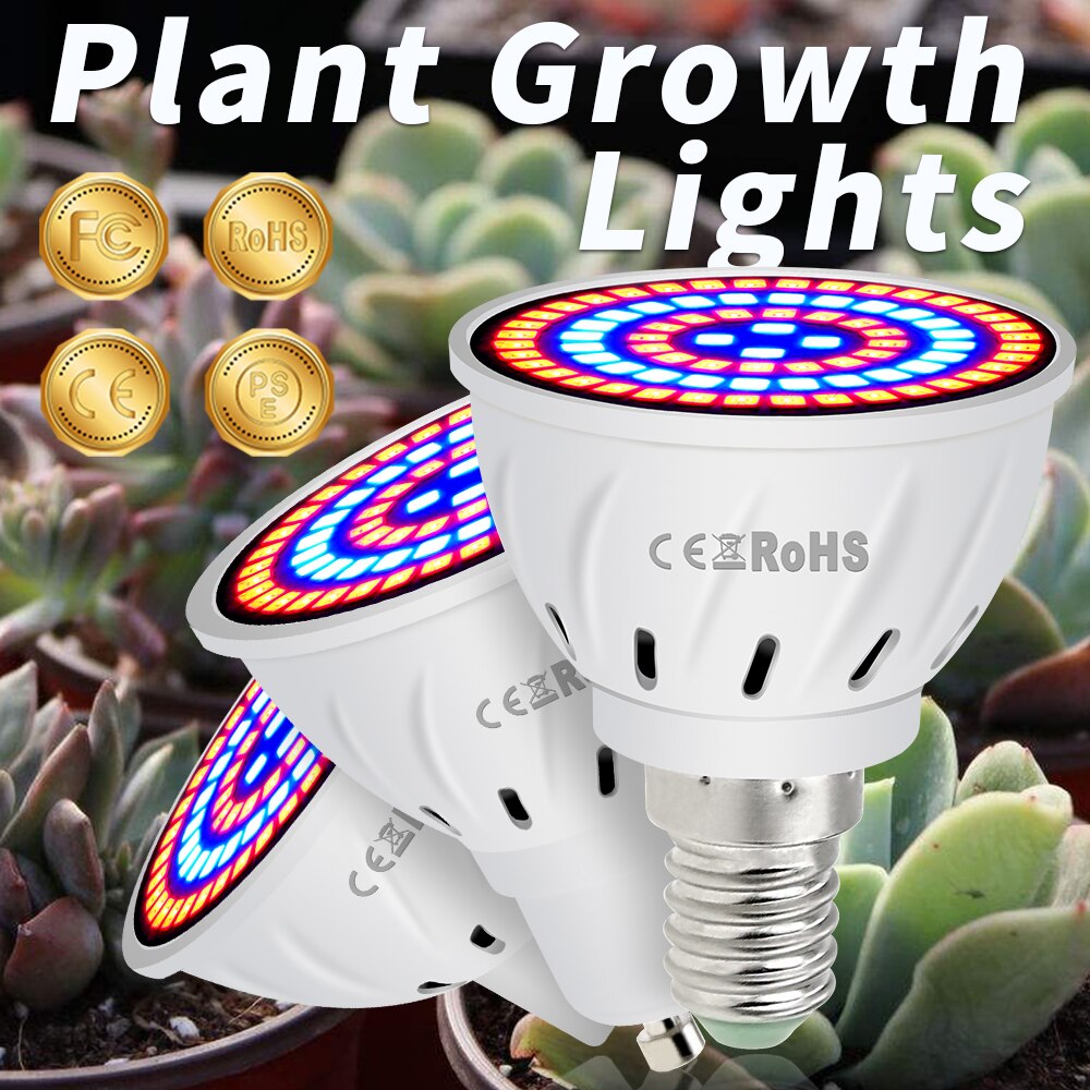 E27 Grow Light Full Spectrum Led B22 Growing Lamp for plants E14 Seeds Flower Led Bulb GU10 Phytolamp Led Aquarium Lighting MR16