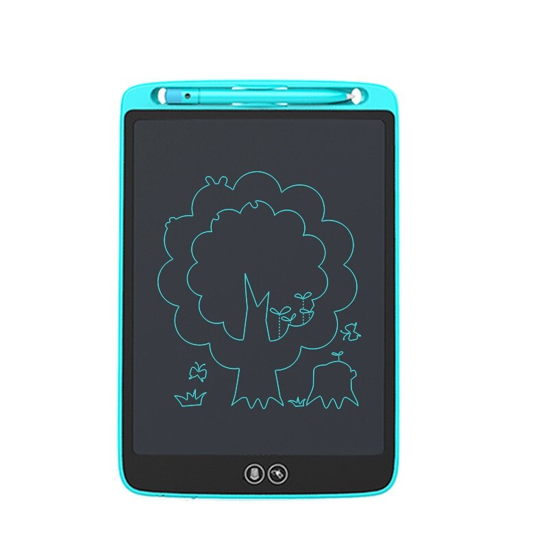 12 Inch LCD Writing Pad Can Be Partially Erased Ultra Thin Portable Tablet Handwritten Monochrome Pen Handwriting Board