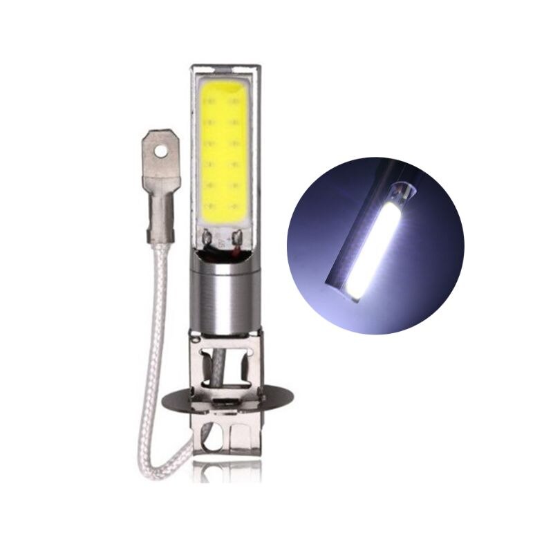 H1/h3 led mistlampen koplamp wit 6000k cob led koplamp grootlicht/dimlicht lampen rijlampen universeel  w91f