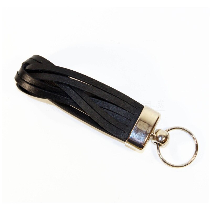 Leather Key Chain Key Ring Key Accessories Key Ring Key Chain: Black