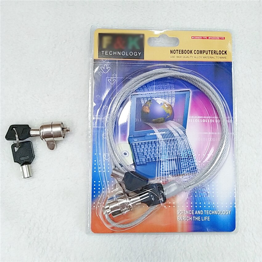 Keyed Laptop Cable Lock Security Cable Lock Anti Theft with 2 Keys, 1.2Meters Compatible for Laptops &amp; Other Devices