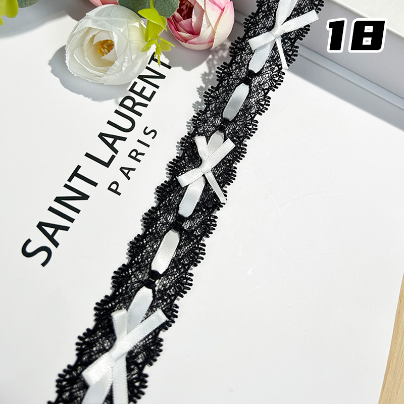 1m rosett plisserad spets handgjord gör-det-själv-dekoration babykläder kjol fåll kläder spets accessoarer gardiner heminredning accessoarer: Ljusrosa