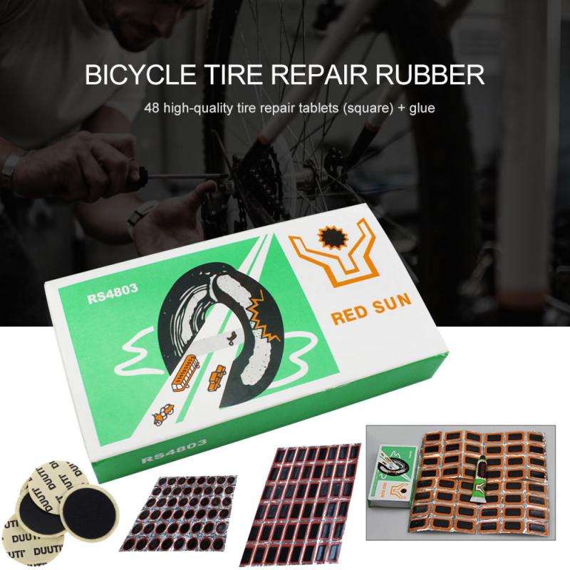 Bike Tire Repair Rubber Puncture Patch No Glue Bicycle Tyre Puncture Patches Quick Drying Cycling MTB Road Bicycle Accessories