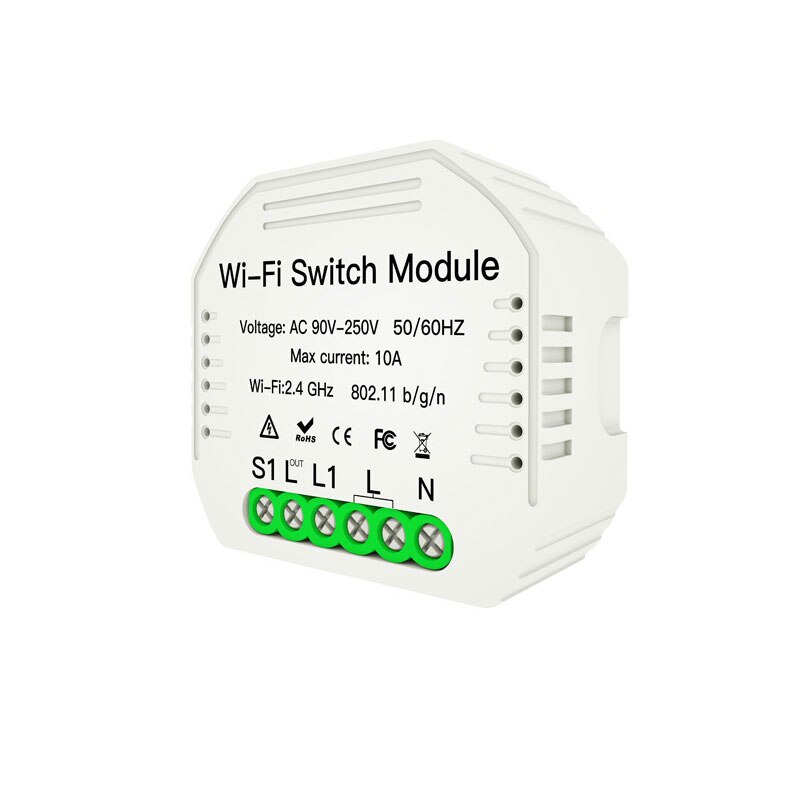 Wifi inteligente interruptor de luz universal disjuntor vida inteligente/tuya app trabalho controle remoto sem fio com alexa google casa diy 1/2way