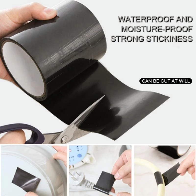 150 x 10 cm, superstarkes, wasserdichtes Faserband, stoppt Lecks, versiegelt Reparaturband, Leistung, selbstfixierendes Klebeband, Fiberfix-Klebeband