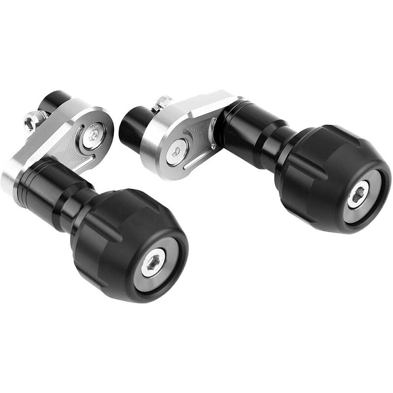 Crash slider ram kåpa skydd crash slider fallskydd för kawasaki ninja 400 ( silver)