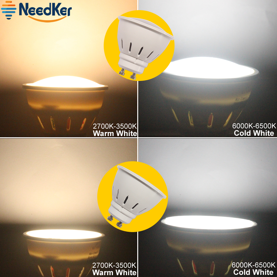 Gu10 focos Led 2W 3W 5W SMD2835 la taza de la lámpara 9W 12W 15W lámpara Led COB AC 110V 220V 240V Led Bombilla cálido blanco frío de luz Led