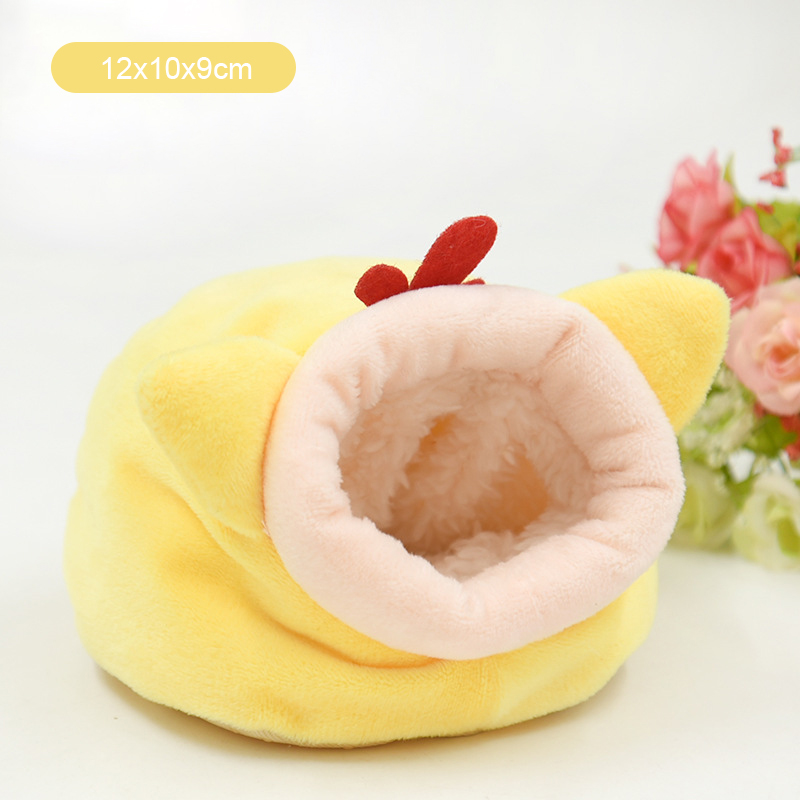 Casa para hámster, Mini cama suave y cálida, nido para dormir antideslizante para hámster, ropa de cama para animales pequeños, casa para hámsteres enanos: Verde militar