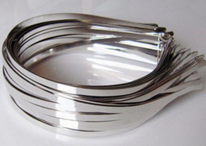 5mm 7mm 10mm Blank Plain Metal Hairband Decorative Metal Headband for Girls Hair Band DIY Craft Hair Hoop