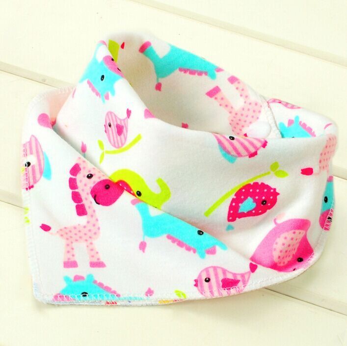 5 teile/los Organische Baumwolle Doppel Schichten Kinder Baby Lätzchen Handtuch Bandanas Dreieck Rülpsen Speichel Infant Kleinkind Bandana Schal