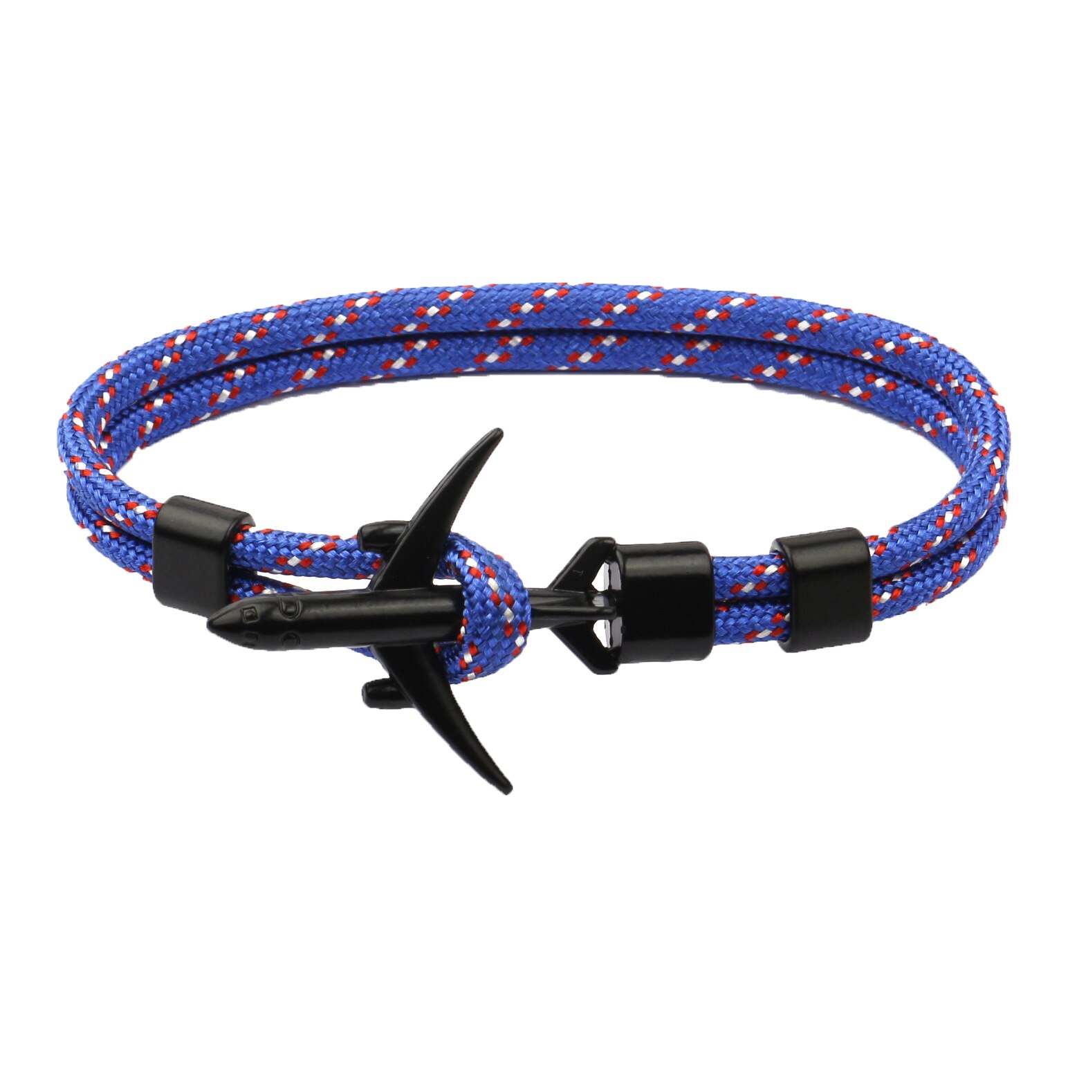 Bransoletka lotnicza lina poliestrowa kotwica bransoletka męska bransoletka