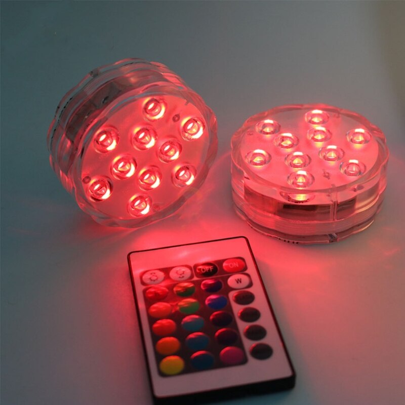 LED Remote Control Submersible Light Color Changing Waterproof Diving Lights Underwater Pool Lamp for Aquarium Fish Tank