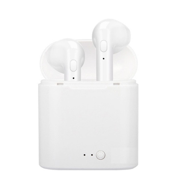 I7s Tws Draadloze Hoofdtelefoon Bluetooth Oortelefoon Met Microfoon Opladen Doos Oortelefoon Sport Headset Opladen Box Voor Iphone: White with Box