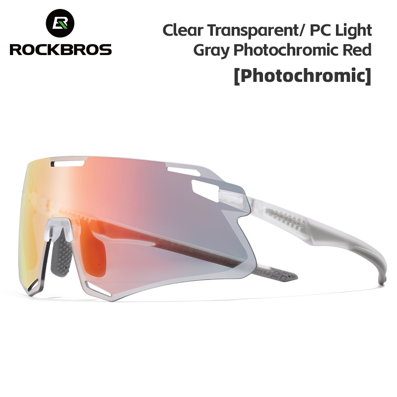 ROCKBROS lunettes de vélo polarisées/photochromiques lunettes de Protection lunettes de soleil de sport vtt vélo de route lunettes de cyclisme: YELLOW