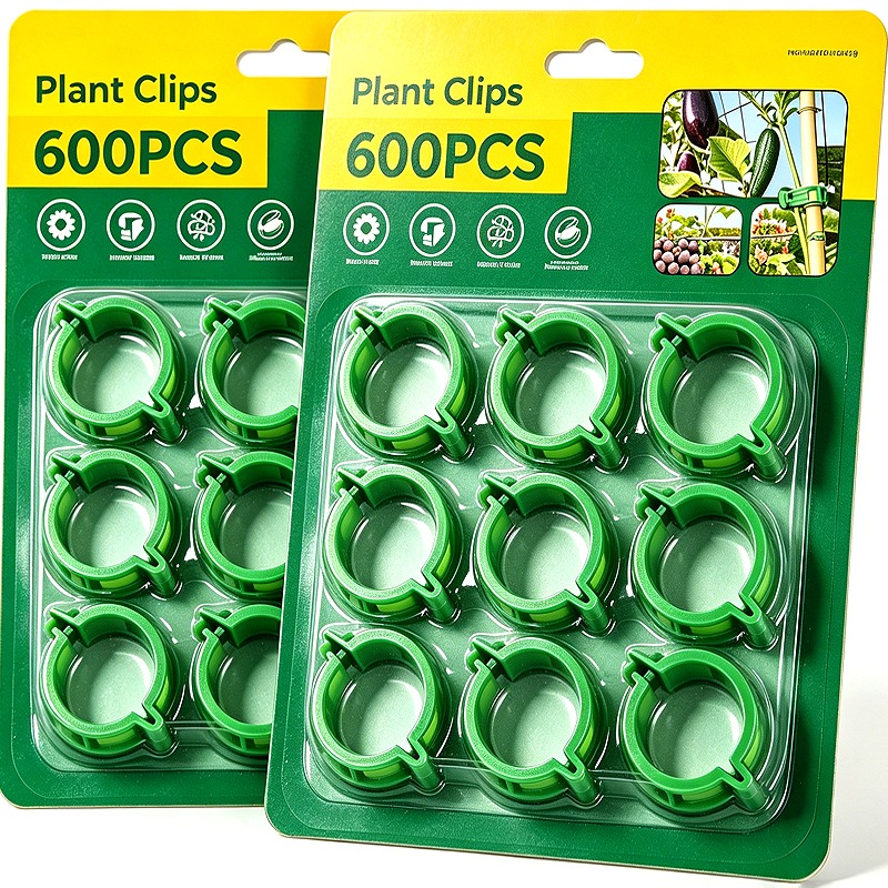 600/10x Plant Support Clips Climbing Plants Fixing Clips Grape and Vine Vegetables Buckle Prevent Tomatoes From Falling Off