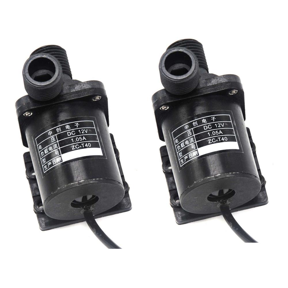 2 stuks 12V ZC-T40 DC Mini Brushless Magnetische Water Pump High Temp 100 Graden C