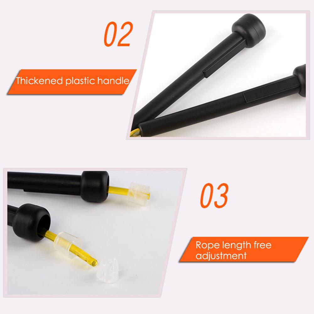 Adjustable Skipping Rope Transparent PVC Eco-friendly Fitness Exercise Jump Rope