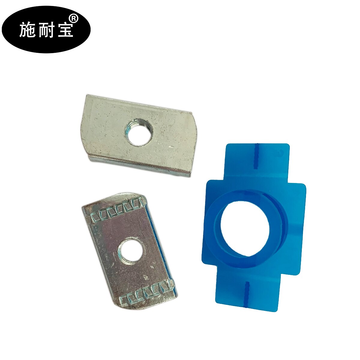 Spring Nut Block Rectangular Lock Block Plastic Wing Nut Plastic Card Sleeve Steel C- Beam Photovoltaic M6m8m10m8