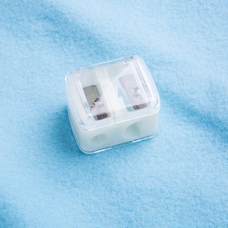 1PC Double Holes Pencil Sharpener Makeup Pencil Multi Purpose Mechanical Pencil Sharpener for Office School Supplies
