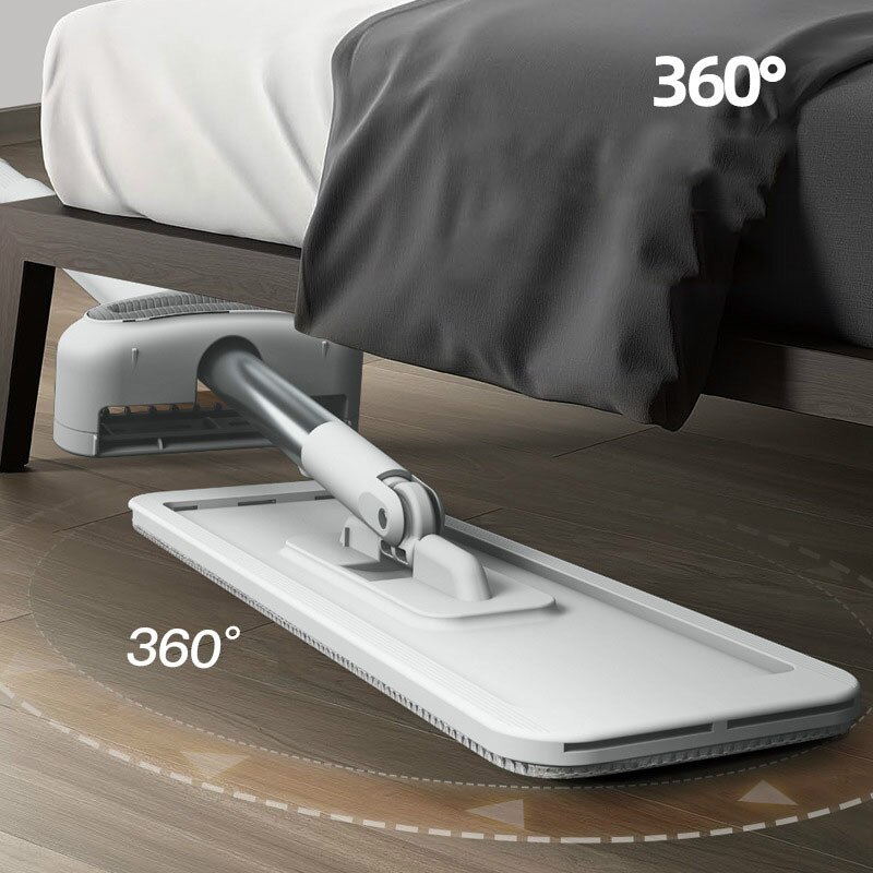 Vadrouille essoreuse pour le nettoyage des sols serpillière Xiaomi nettoyant pour sol outil de nettoyage des carreaux vadrouilles paresseux la foudre offre un Type coulissant