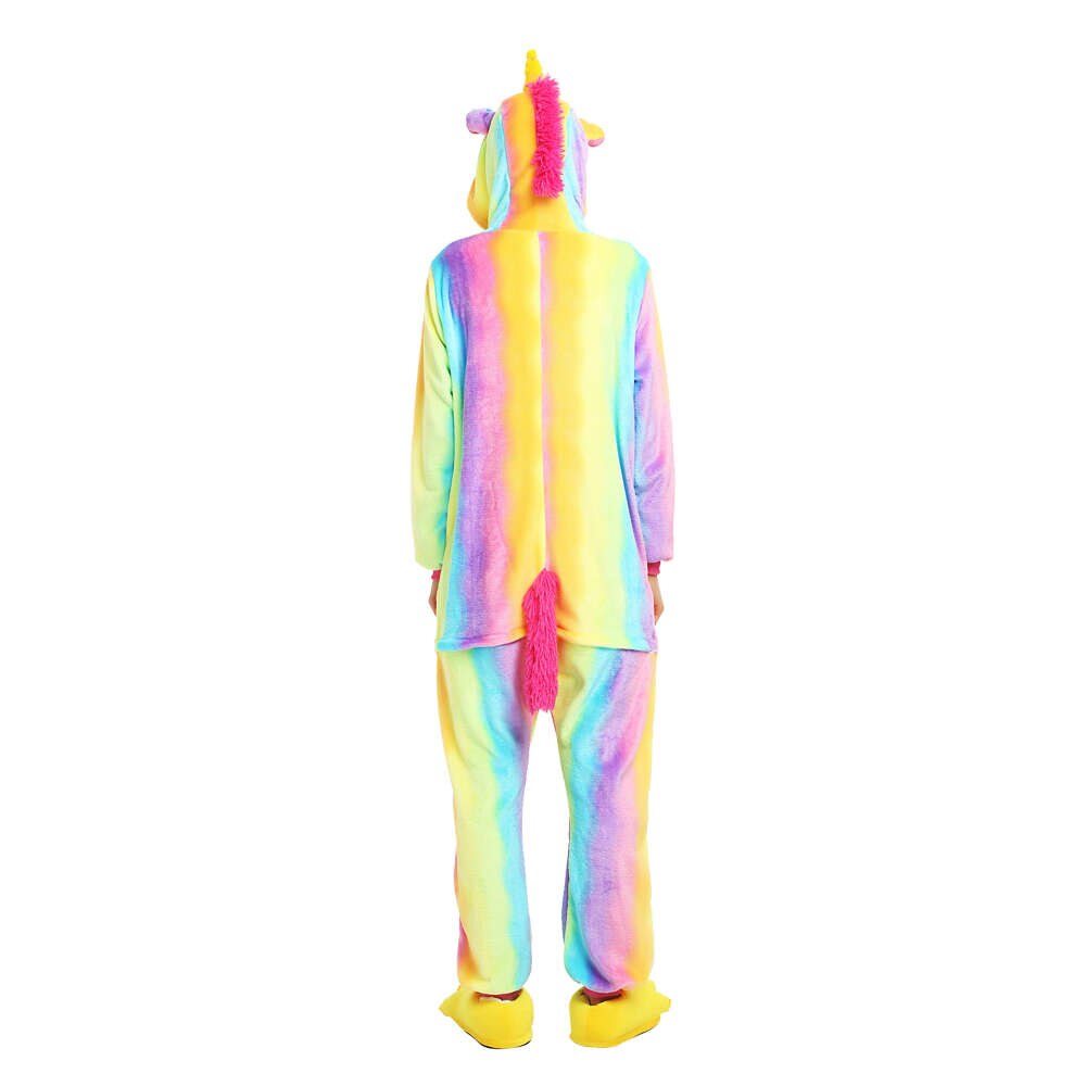 Pijama de Pegaso arcoíris para niños, traje de unicornio, mono con capucha, ropa de dormir, Kigurumi