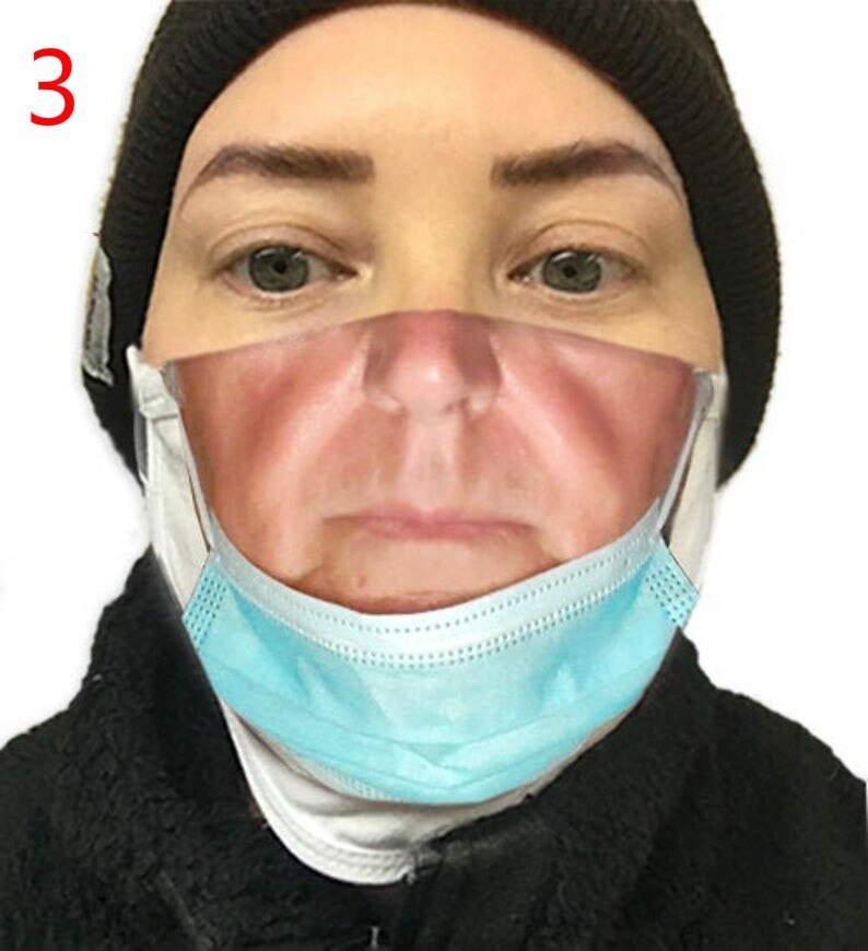 Mascarilla facial Unisex con estampado divertido para hombre y mujer, cubreboca suave, a prueba de polvo, reutilizable, con filtro, para broma, 1 Uds.: 3