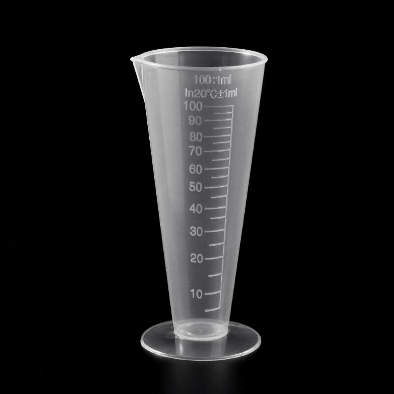 1 Pc 100 Ml Laboratorium Fles Lab Keuken Plastic Maatbeker Maatbeker