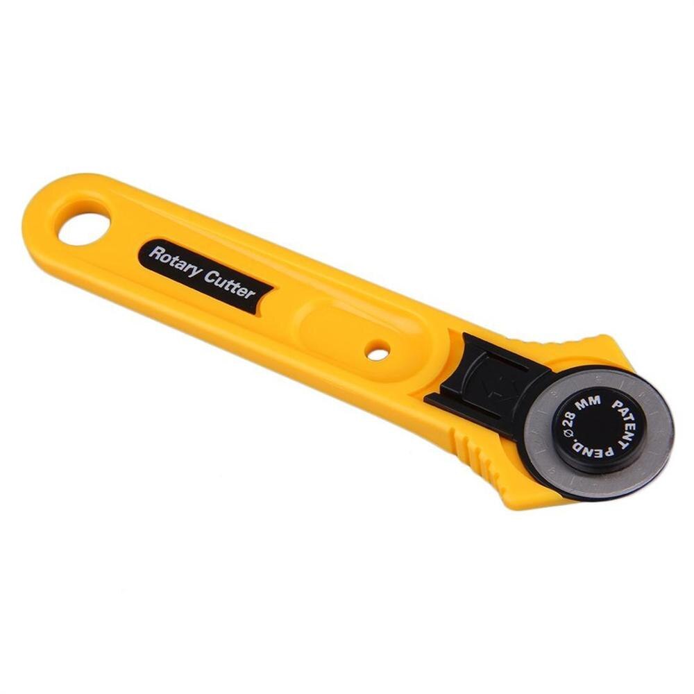 Coupe de tissu à rouleau rotatif, matelassé, lame en acier inoxydable, 28mm