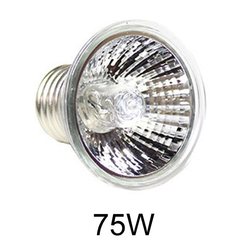 25/50/75W UVA+UVB Reptile Lamp Bulb Turtle Basking UV Light Bulbs Heating Lamp Amphibians Lizards Temperature Controller: 75W