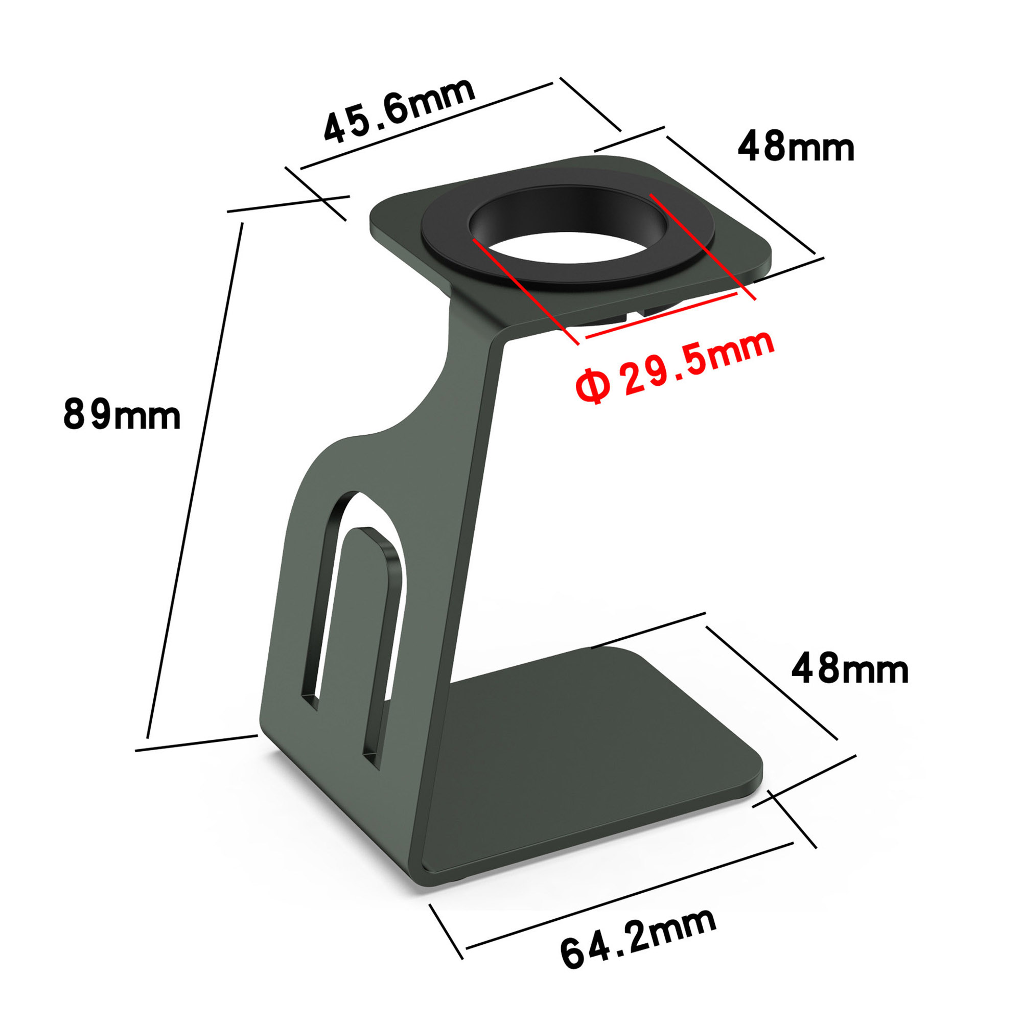 Charger Stand for Google Pixel 2/3 Watch Charging Dock Metal Station Base Non-Slip Aluminum Holder with USB-C Charger Cord Cable