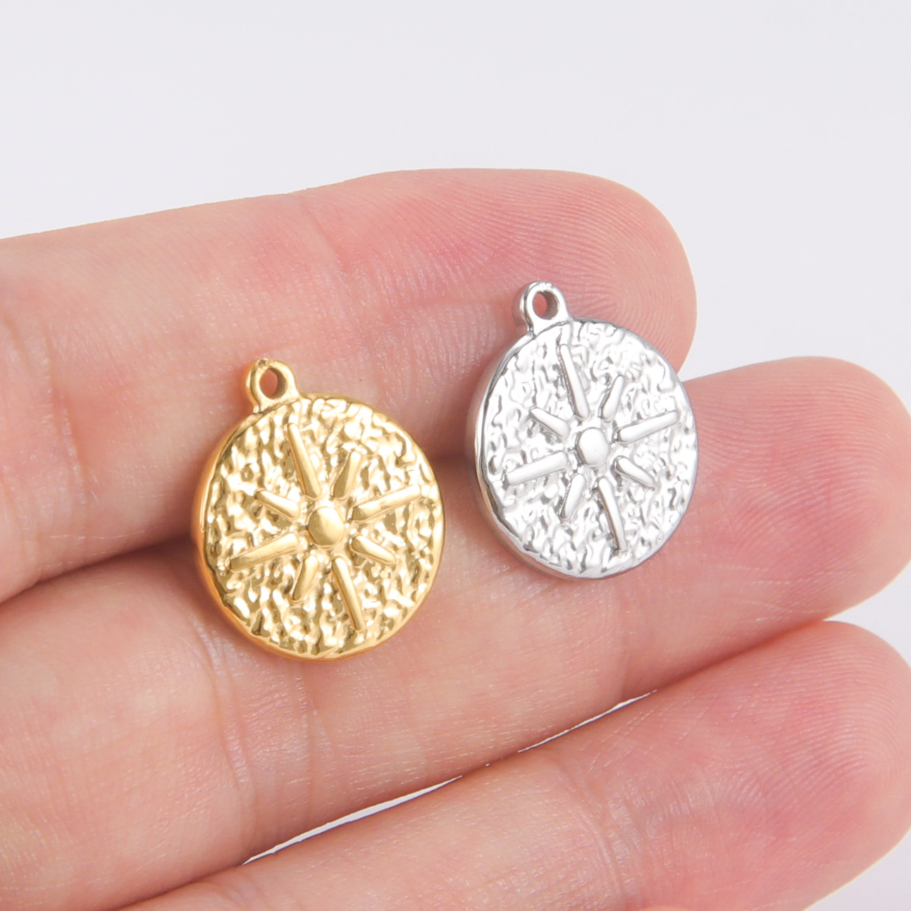 Teamer-abalorios de acero inoxidable con forma de estrella del Norte para joyería, Mini colgante de , suministros de fabricación de joyería DIY, 5 piezas,