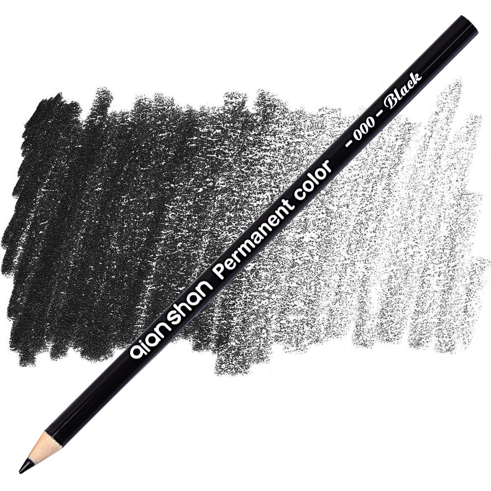 5Pcs Zwart Wit Kleur Potloden-Permanente Kleur Tekening Potlood Olie gebaseerde Houten Kleurpotloden, 2 kleuren van 3 Wit, 2 Zwarte