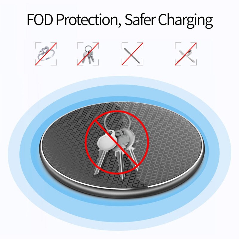 10W Fast Qi Wireless Charging for Samsung Galaxy S6 S7 S8 S9 S10 S20 Plus S20 Ultra S10e Note 8 9 10 +5G Phone Wireless Charger