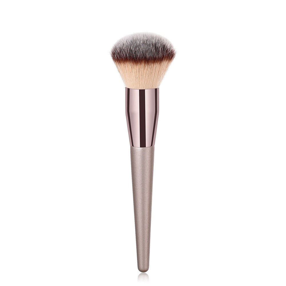 Billigste champagne træ foundation pudder kosmetisk øjenbryn øjenskygge børste kit makeup artist børste sæt værktøjer: 1pc xb yt børste