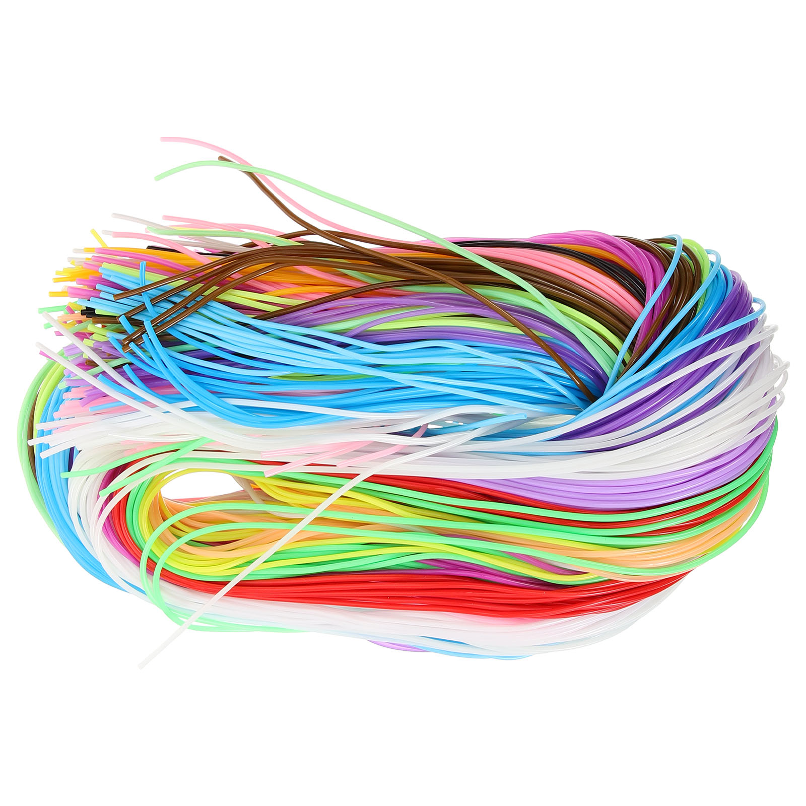 200 stk fargerikt flettet tau pvc flettet ståltråd plast gjør-det-selv flettet tau gjør-det-selv flettet hyssing pvc-snor håndverkssnor