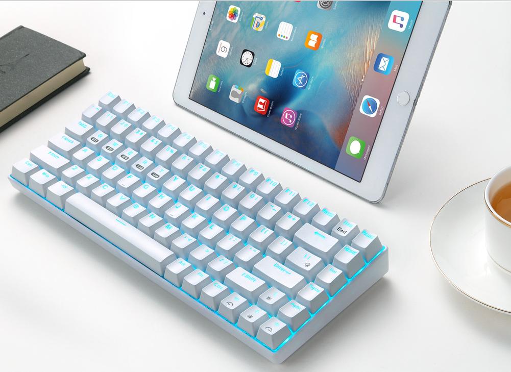 84 nøgler gaming mekanisk tastatur swap trådløst bluetooth rgb baggrundsbelyst tastatur til pc/mac trådløst mekanisk tastatur