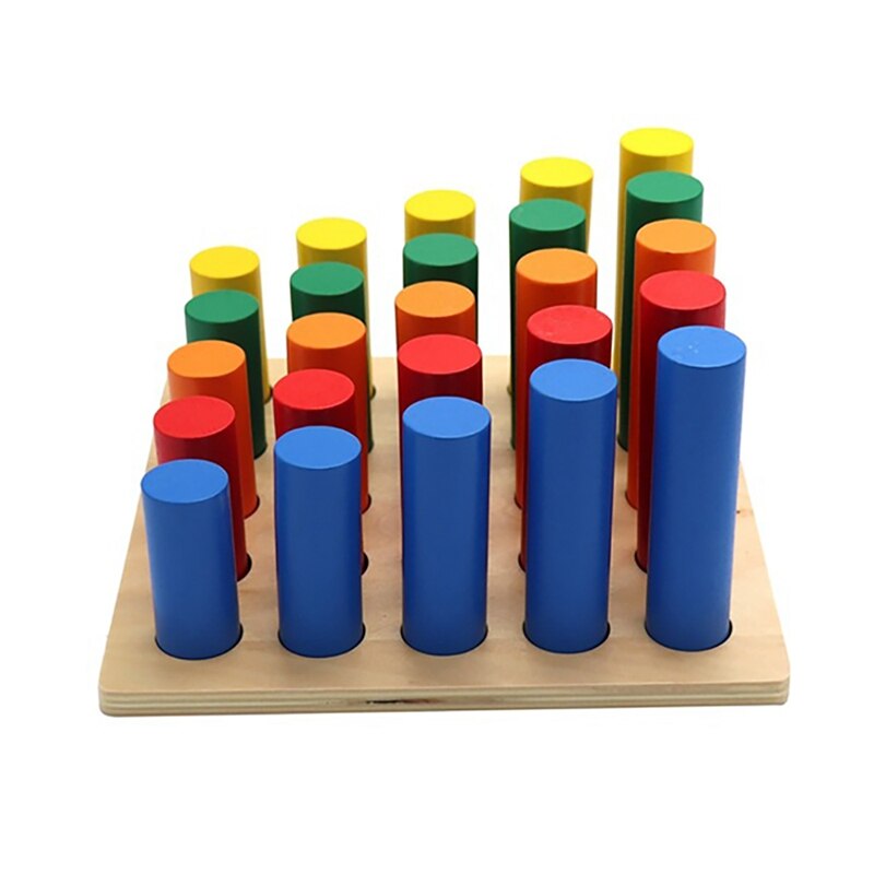 Holzspielzeug, fingergreifbrett, farbstecker, lernspielzeug, sensorisches training, farbunterscheidungsbrett