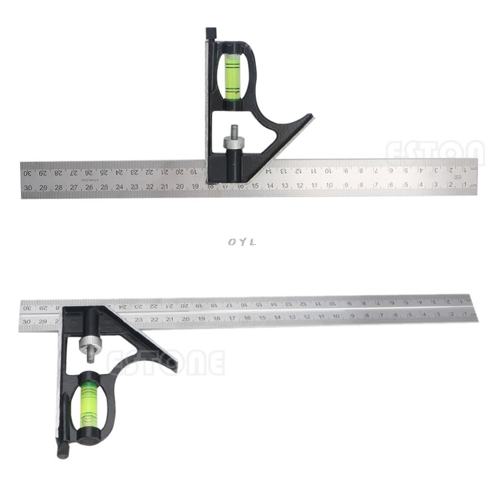 Combinaison ajustable pour les ingénieurs, règle à Angle droit, 300mm(12 ")