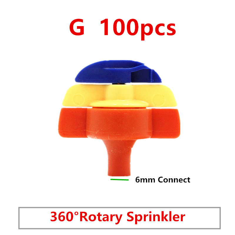 Micro irrigatore capovolto con spruzzatore a 360 gradi di tipo G in ugelli di nebulizzazione per rifrazione in serra per irrigazione a goccia: green