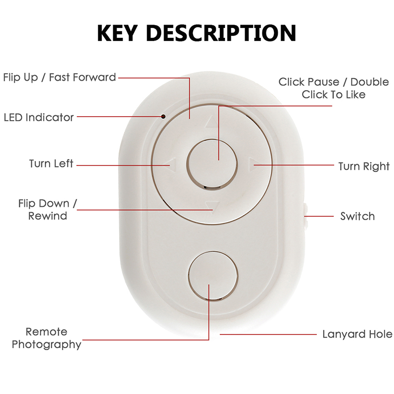 カマラ Bluetooth リモートシャッターボタン制御ワイヤレス用の Ios 用アンドロイド