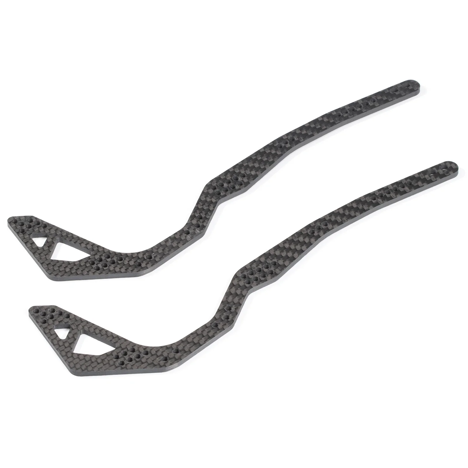Kit de chasis LCG de fibra de carbono de alta liquidación, juego de eslabones de suspensión, eje de Portal Capra, placa de montaje Servo de batería ESC: Borgoña