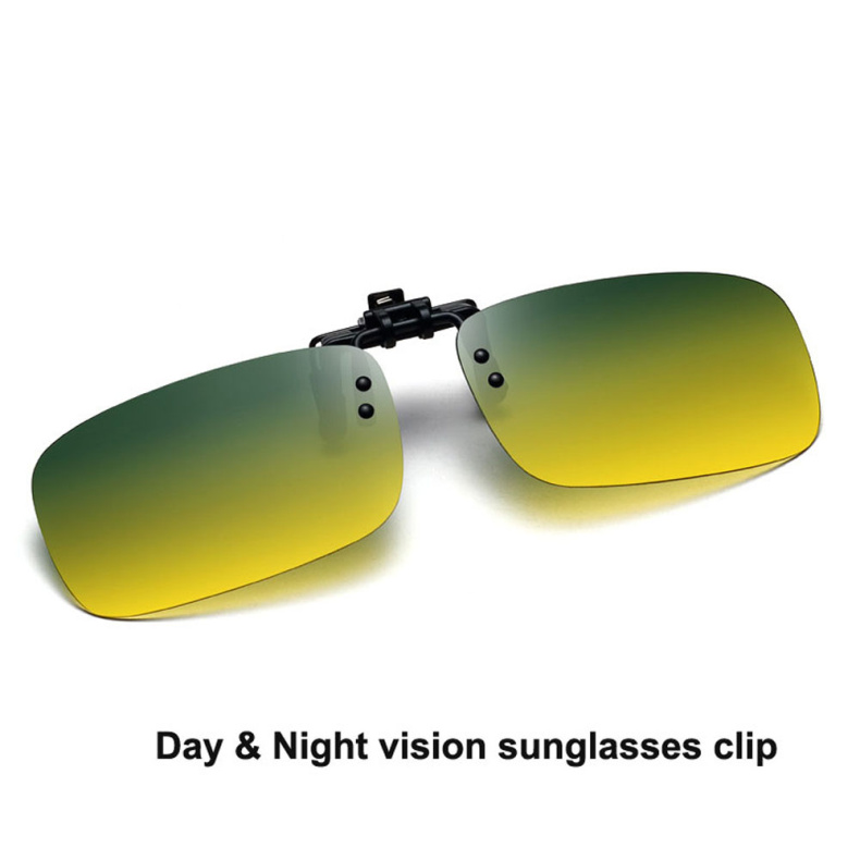 Gafas de sol de visión diurna y nocturna, gafas de sol polarizadas con Clip para miopía, gafas para conducir viajando abatible hacia arriba, gafas de sol: Default Title